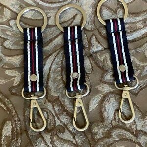 UGG Blue Red White Canvas Strap Keychains